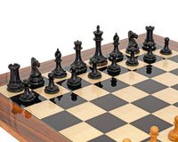 Leuchar Reproduction - Piezas de ajedrez de lujo en ébano y boj envejecido - 8,3 cm