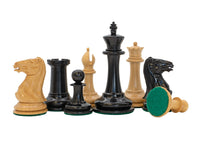JJ Cooke — Piezas de ajedrez ebonizadas, 8,9 cm