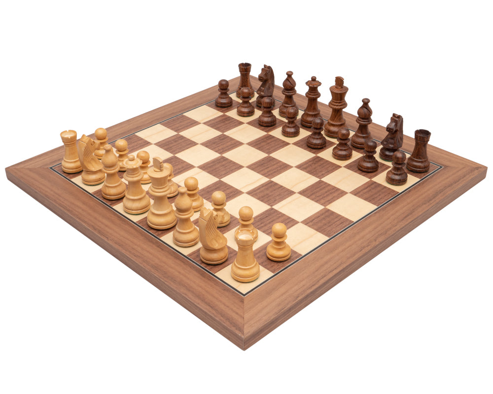 Juego de ajedrez clásico Down Head Sheesham de lujo