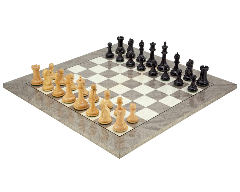 Juego de ajedrez Oxford en radica de fresno