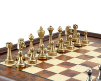 Finnesburg — Juego de ajedrez tradicional en latón y madera de brezo