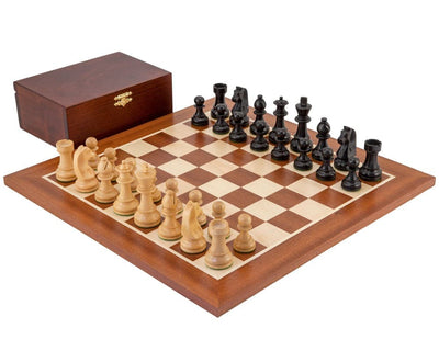 Juego de ajedrez Down Head negro de campeonato