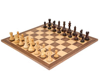 Juego de ajedrez en palisandro siciliano y nogal