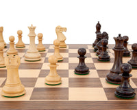 Juego de ajedrez en palisandro siciliano y nogal