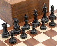 Juego de ajedrez Staunton Competition negro con estuche para piezas de ajedrez