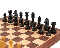 Juego de ajedrez del Campeonato Mundial de Ajedrez, reloj y estuche de madera