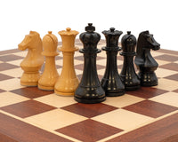 Juego de ajedrez del Campeonato Mundial de Ajedrez, reloj y estuche de madera