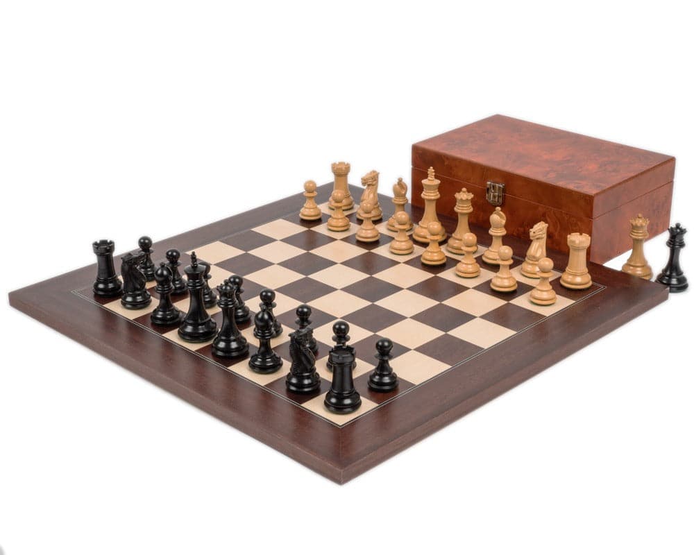 Juego de ajedrez Windsor Ebony y Montgoy Palisander