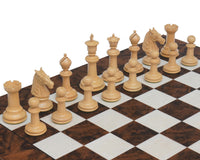 Gran Juego de ajedrez Staunton clásico en Ébano y Nogal Oscuro — Serie Bath