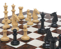 Gran Juego de ajedrez Staunton clásico en Ébano y Nogal Oscuro — Serie Bath