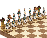 Juego de ajedrez temático "Napoleón vs. rusos" pintado a mano de Italfama