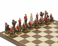 Juego de ajedrez temático pintado a mano "Británicos contra Zulúes" de Italfama