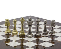 Juego de ajedrez de lujo Finnesburg en Dark Walnut