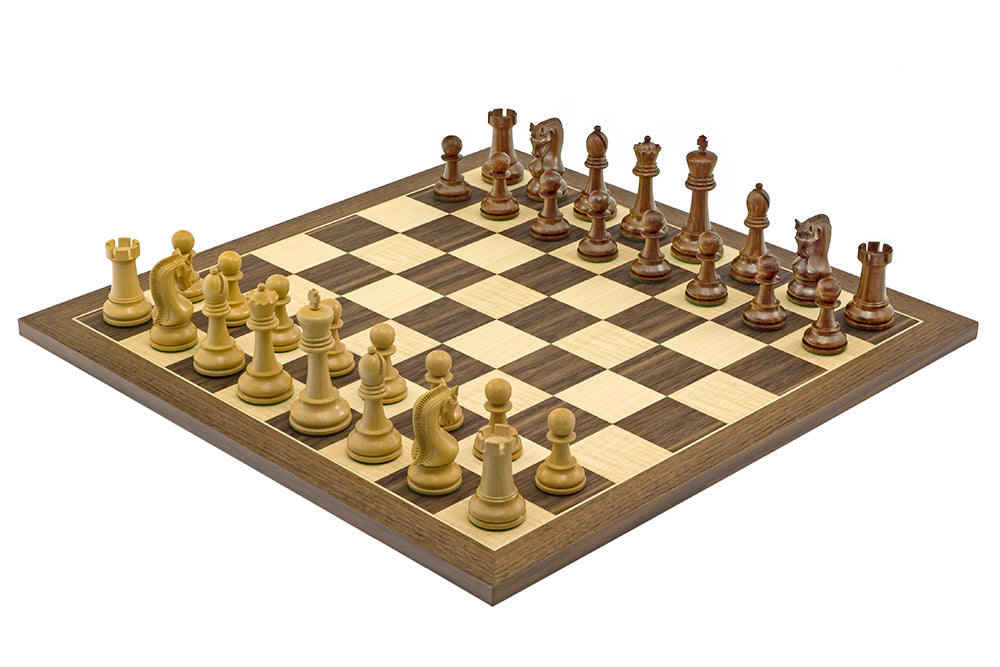 Juego de ajedrez Leningrad de acacia y nogal