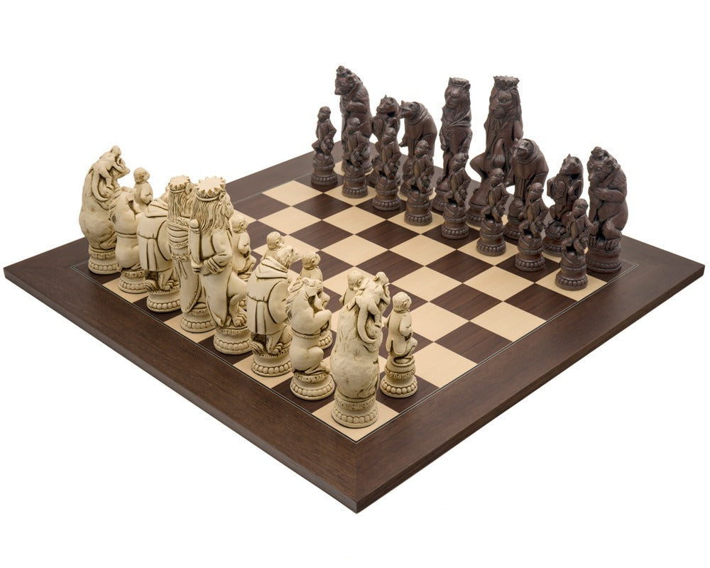 Berkeley Chess Reynard the Fox Russet y Palisander — gran juego de ajedrez