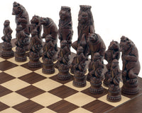 Berkeley Chess Reynard the Fox Russet y Palisander — gran juego de ajedrez