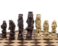 Berkeley Chess Reynard the Fox Russet y Palisander — gran juego de ajedrez
