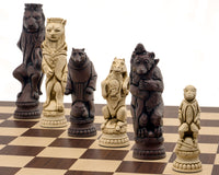 Berkeley Chess Reynard the Fox Russet y Palisander — gran juego de ajedrez