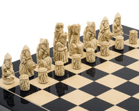 El juego de ajedrez Berkeley Chess Medieval Black Cardinal