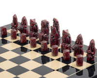 El juego de ajedrez Berkeley Chess Medieval Black Cardinal