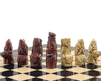 El juego de ajedrez Berkeley Chess Medieval Black Cardinal
