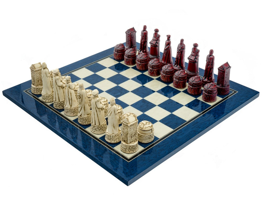 Juego de ajedrez Berkeley Chess Scottish Cardinal Blue