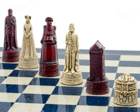 Juego de ajedrez Berkeley Chess Scottish Cardinal Blue