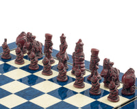 Juego de ajedrez Berkeley Chess Alice in Wonderland Cardinal Blue