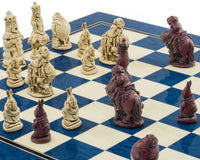 Juego de ajedrez Berkeley Chess Alice in Wonderland Cardinal Blue