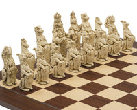 El Berkeley Chess Royal Beasts Russet y Palisander — gran juego de ajedrez