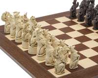 El Berkeley Chess Royal Beasts Russet y Palisander — gran juego de ajedrez
