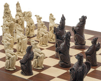 El Berkeley Chess Royal Beasts Russet y Palisander — gran juego de ajedrez