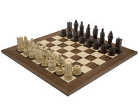 Juego de ajedrez Berkeley Chess rojizo inglés y nogal