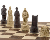 Juego de ajedrez Berkeley Chess rojizo inglés y nogal