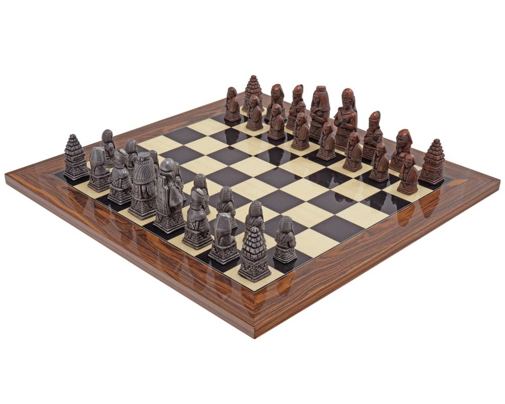 Juego de ajedrez de metal egipcio y palisandro de Berkeley Chess