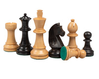Caballo "Down Head" y juego de ajedrez negro de lujo con estuche para piezas de ajedrez