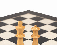 Caballo "Down Head" y juego de ajedrez negro de lujo con estuche para piezas de ajedrez