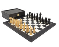 Juego de ajedrez Art Déco negro