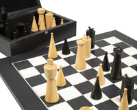 Juego de ajedrez Art Déco negro