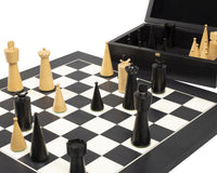 Juego de ajedrez Art Déco negro