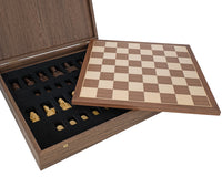 Juego de ajedrez Isla de Lewis de lujo en nogal con estuche para piezas de ajedrez