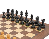 Juego de ajedrez ejecutivo de nogal de lujo
