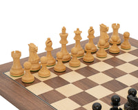 Juego de ajedrez ejecutivo de nogal de lujo