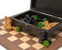 Juego de ajedrez ejecutivo de nogal de lujo