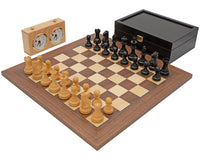 Juego de ajedrez ejecutivo de nogal de lujo