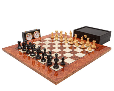 El juego de ajedrez de lujo Highgrove en ébano y madera de brezo