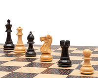 Clásico juego de ajedrez Staunton en ébano tigre y negro