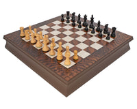 Juego de ajedrez Kingsclere de ébano y nogal de lujo