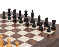Juego de ajedrez Kingsclere de ébano y nogal de lujo