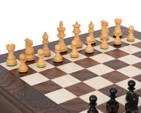 Juego de ajedrez Kingsclere de ébano y nogal de lujo